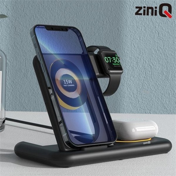 마그네틱 접이식 무선 충전기 스마트 4in1 무선 충전기 휴대용 멀티 - 상품 이미지
