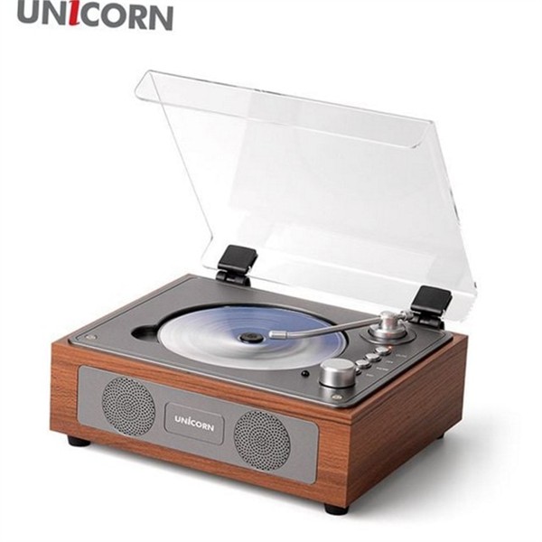 인테리어 레트로 cd 플레이어 휴대용 블루투스 cd 플레이어 재생기 엔틱 - 상품 이미지