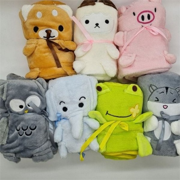 어린이집 휴대용 담요 귀여운 극세사 무릎 담요 학생용 애착 낮잠 - 상품 이미지