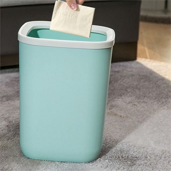 인테리어 오픈형 쓰레기통 10L 깔끔한 화장실 쓰레기통 심플한 다용도 거실 - 상품 이미지