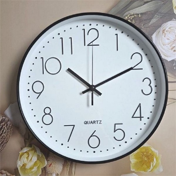 인테리어 무소음 벽 시계 디자인 원형 벽 시계 북유럽 거실 - 상품 이미지