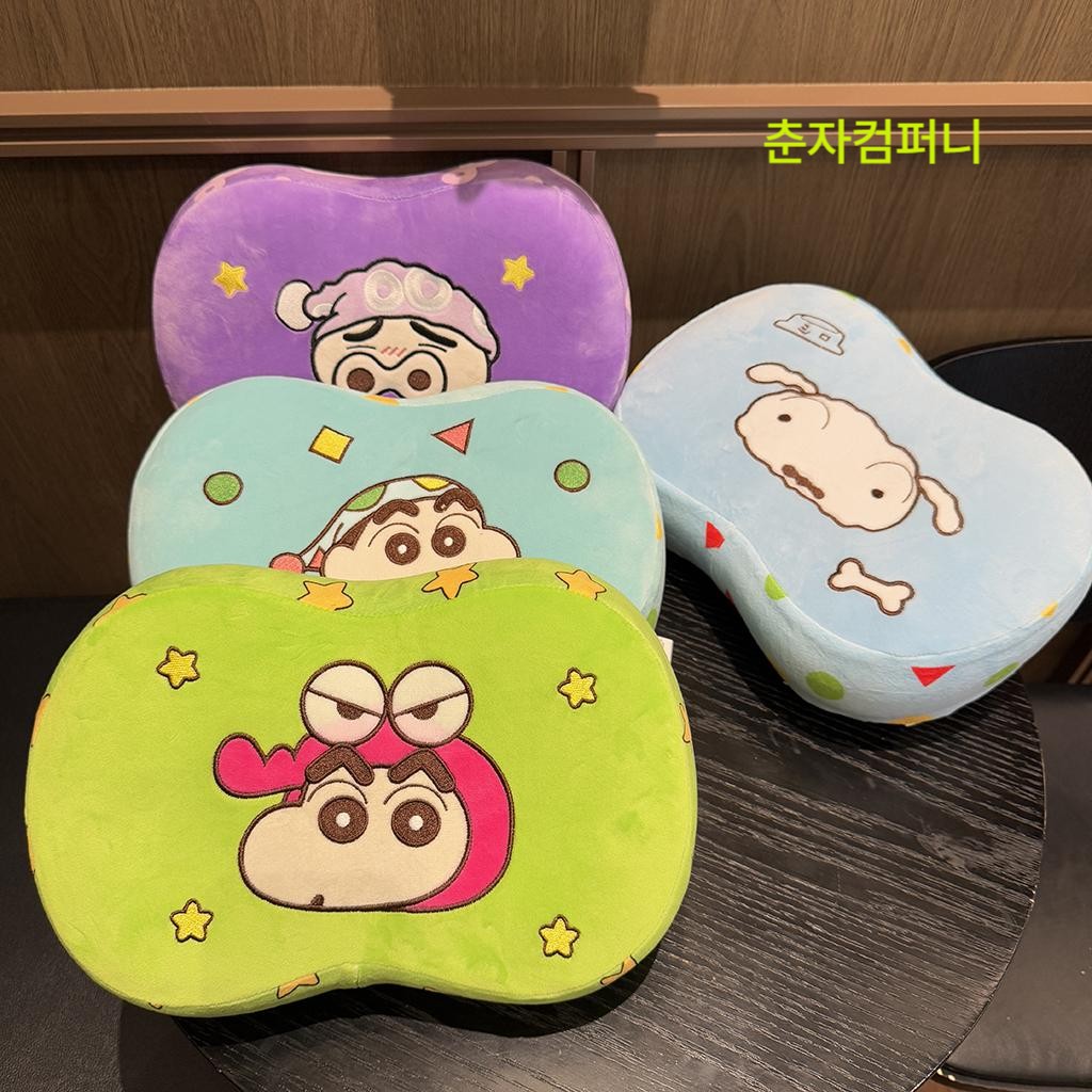 짱구 메모리폼 베개 쿠션 낮잠 수면 쿠션 학생 직장인 소파 침실 사무실 의자 짱구 수면 모자 - 상세 이미지 4