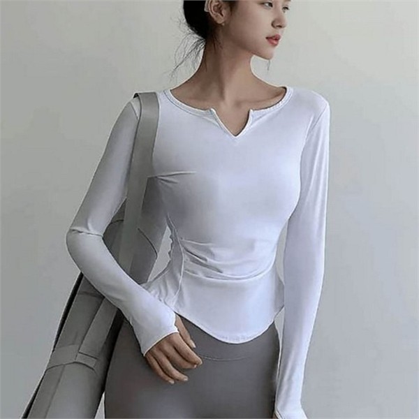 트레이닝 여성 운동복 긴 팔 티 상의 여성 짐 웨어 - 상품 이미지