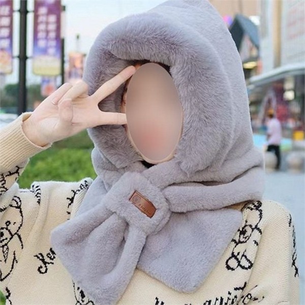 페이크 여성 밍크 털 모자 뽀글이 여성 렉스 털 - 상품 이미지