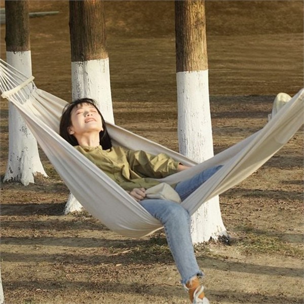 더블 캠핑 해먹 스탠드 야외 해먹 휴대용 침대