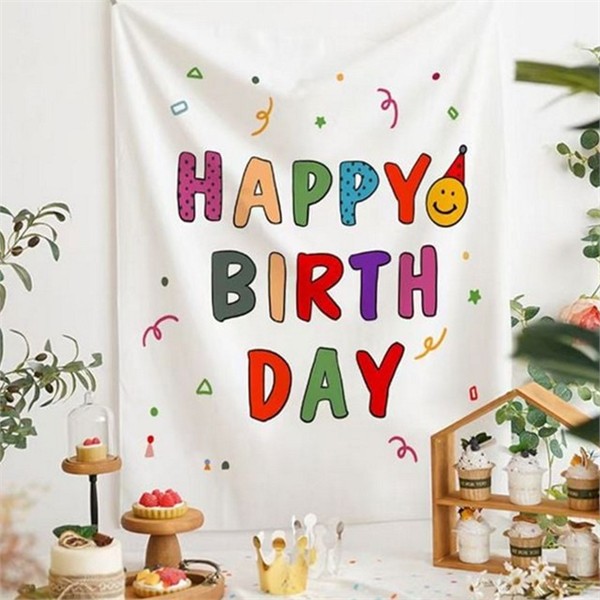생일 파티 배경 파티 현수막 꾸미기 촬영 소품 용품 - 상품 이미지