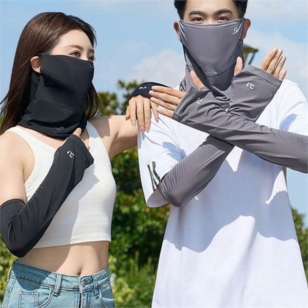 아웃도어 남성 쿨링 마스크 팔 토시 라이딩 남성 여름 스포츠 - 상품 이미지