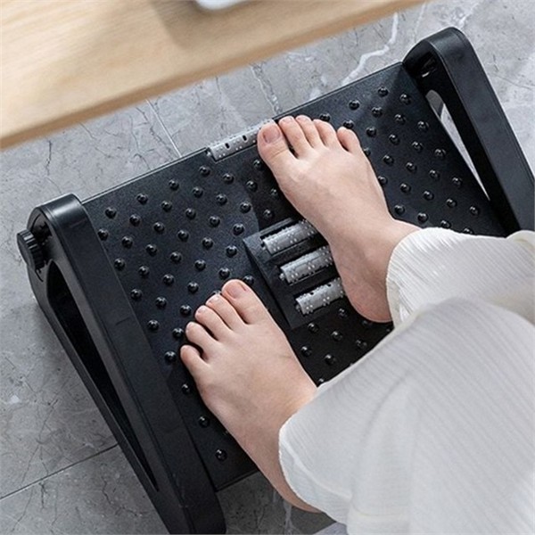 바른자세 발 받침대 마사지 발 지압 받침대 컴퓨터 직장인 데스크 - 상세 이미지 2