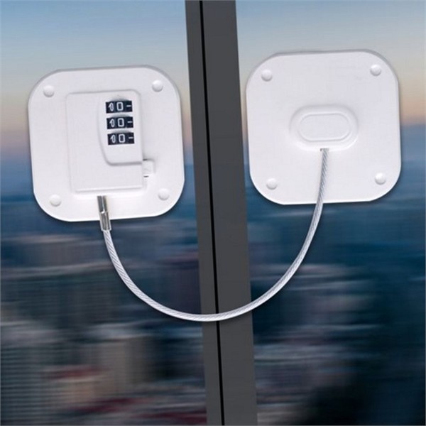 무타공 다용도 잠금 장치 슬라이딩 창문 잠금 장치 현관문 안전 - 상품 이미지
