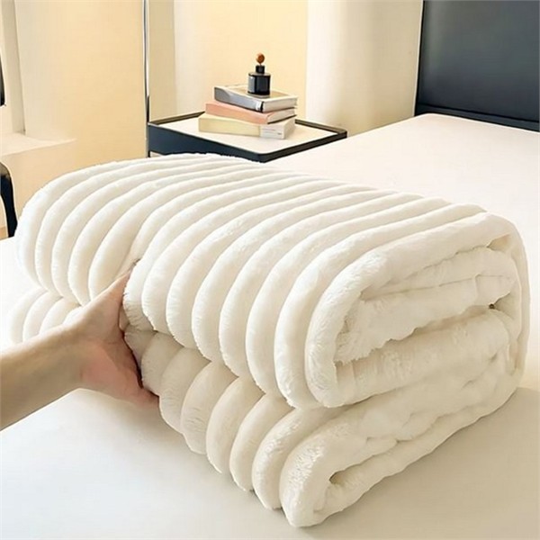 포근한 극세사 블랭킷 보드라운 극세사 담요 캠핑 침실 거실 수면 - 상품 이미지