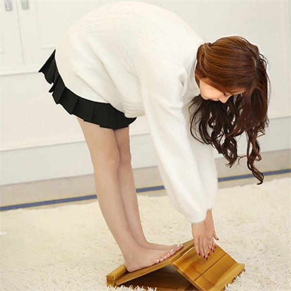 균형 원목 종아리 스트레칭 보드 발판 나무 종아리 스트레칭 - 상품 이미지