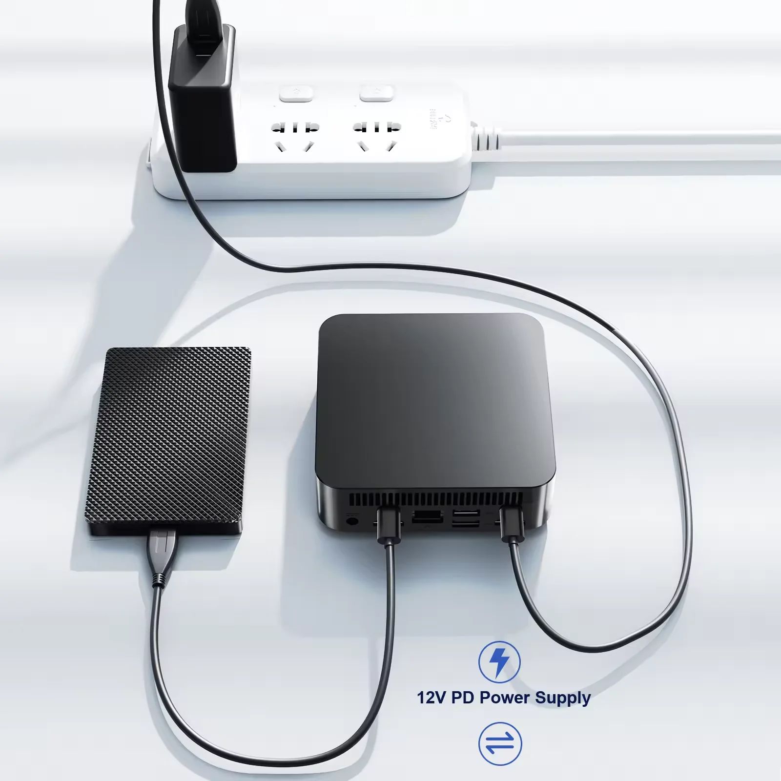 미니 PC 인텔 코어 i9 i3 게이밍 데스크탑 WiFi6 BT5.2 16GB i3-6100U 256GBSSD - 상세 이미지 5