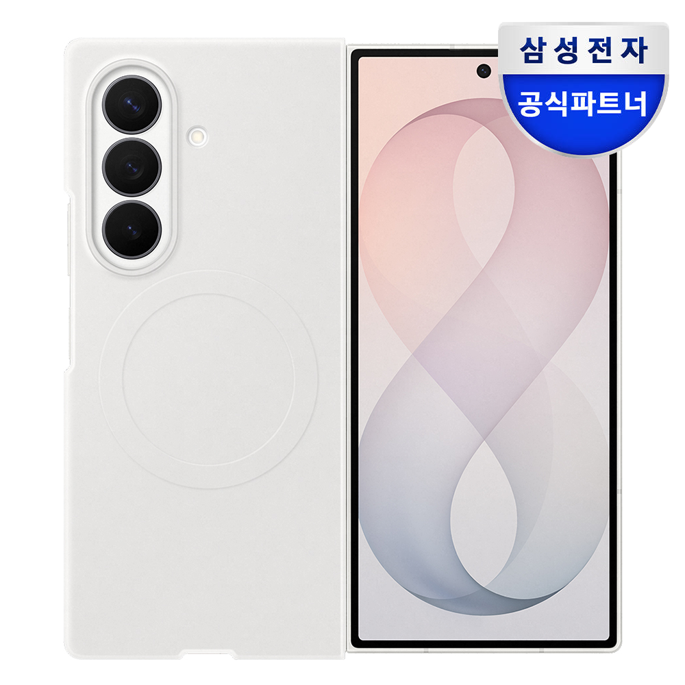 삼성 정품 실리콘 맥세이프 마그넷 케이스 커버 크림, 갤럭시Z 폴드8 울트라 - 상품 이미지