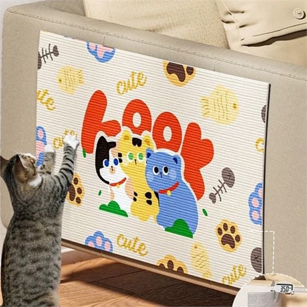 고양이 스크래쳐 벽 부착 스크래쳐 장난감 스크래칭 보호 가구 - 상품 이미지