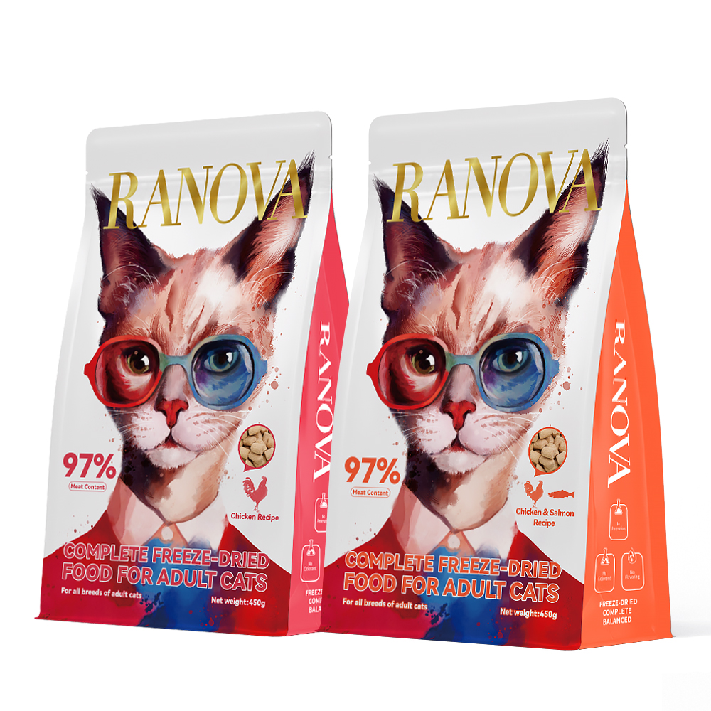 라노바 하이포알러제닉 동결건조사료 콤보(2종 1개씩), 450g, 2개 - 상품 이미지