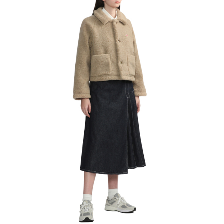 단톤 보아 플리스 자켓 여성 베이지 DT-A0545 이미지 8