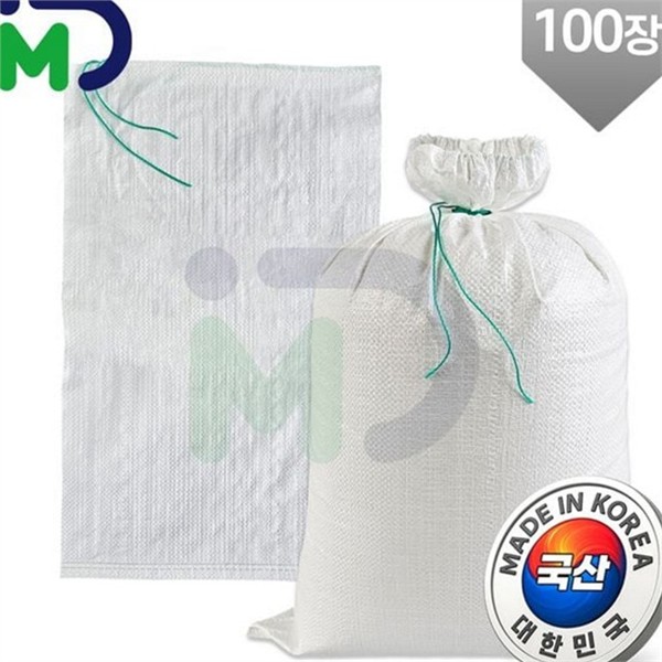 국산 마대 자루 10kg 100장 산업용 포대 자루 재활용 폐기물 - 상세 이미지 2