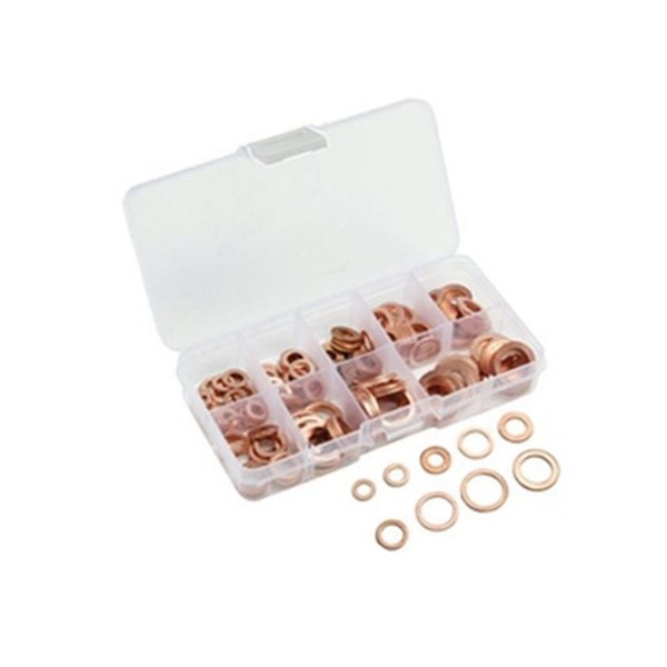 고품질 구리 와샤 200PCS 산업용 동 와샤 밀봉 다용도 - 상품 이미지