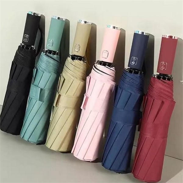 원터치 자동 우산 10k 비오는날 암막 우산 튼튼한 접이식 3단 - 상품 이미지