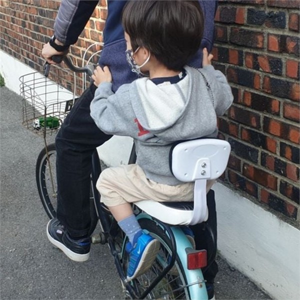 2인용 자전거 등받이 안장 짐받이 자전거 뒷좌석 안장 접이식 미니벨로 - 상품 이미지