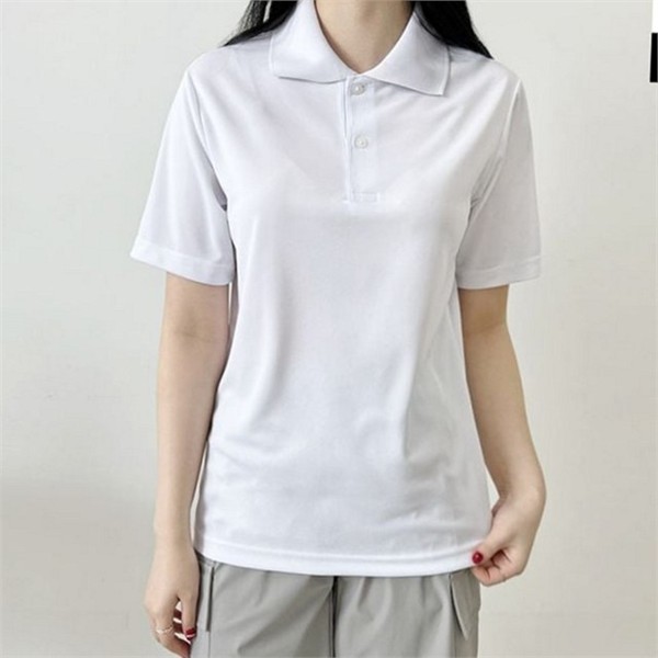 무지 남여공용 카라 티 데일리 남여공용 반팔 티 단체 쿨론 - 상품 이미지
