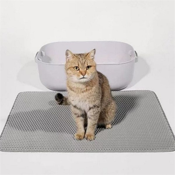반려동물 고양이 모래 매트 벌집형 고양이 화장실 매트 사막화 방지 - 상세 이미지 2