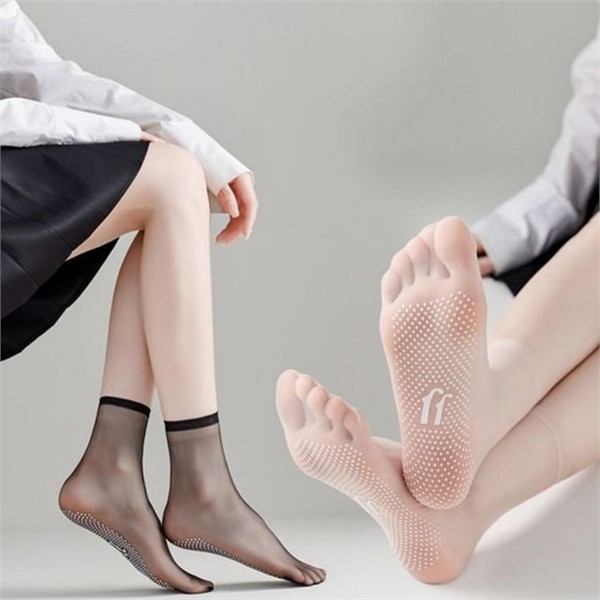 미끄럼 여성 덧신 양말 10켤레 논슬립 여성 실리콘 양말 얇은 - 상품 이미지