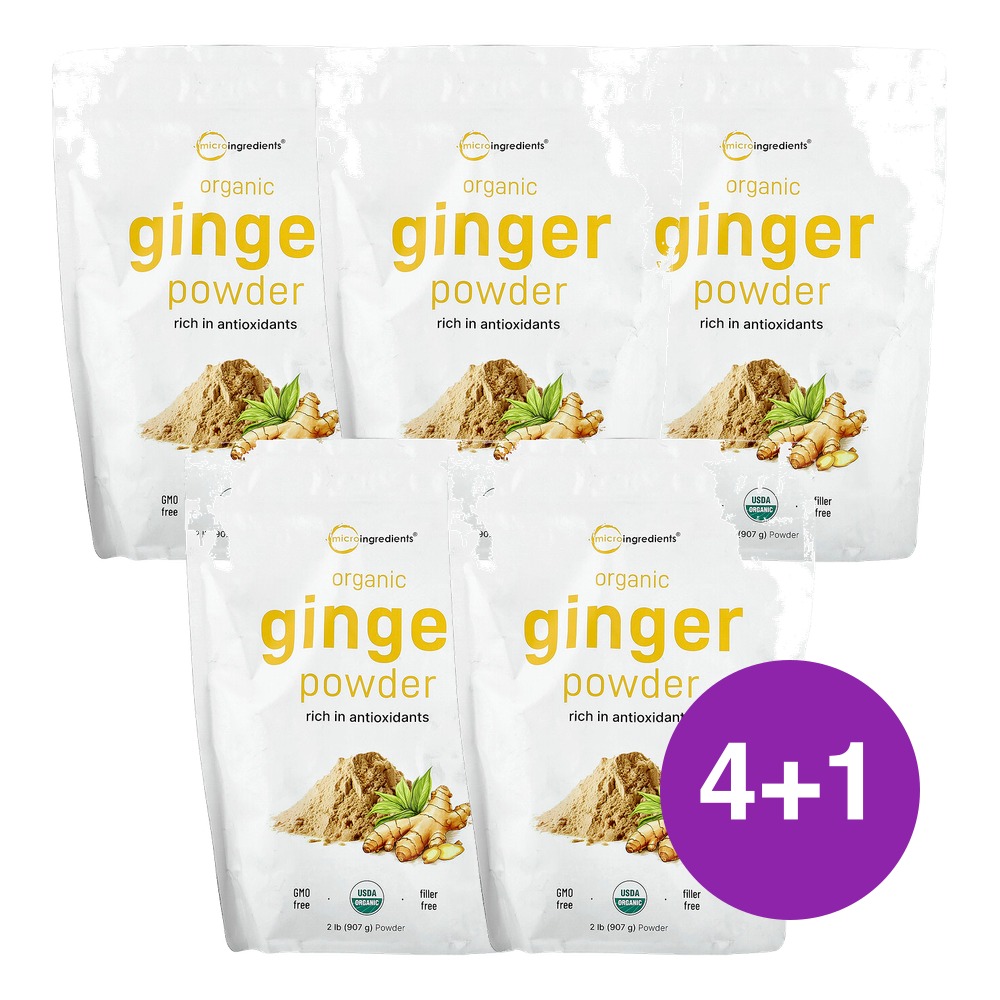 마이크로인그리디언츠 USDA 생강 분말 907g, 5개 - 상품 이미지