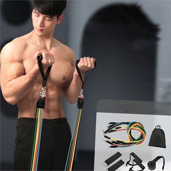 멀티 홈트 튜빙 밴드 11단계 스트레칭 근력 운동 밴드 - 상세 이미지 2