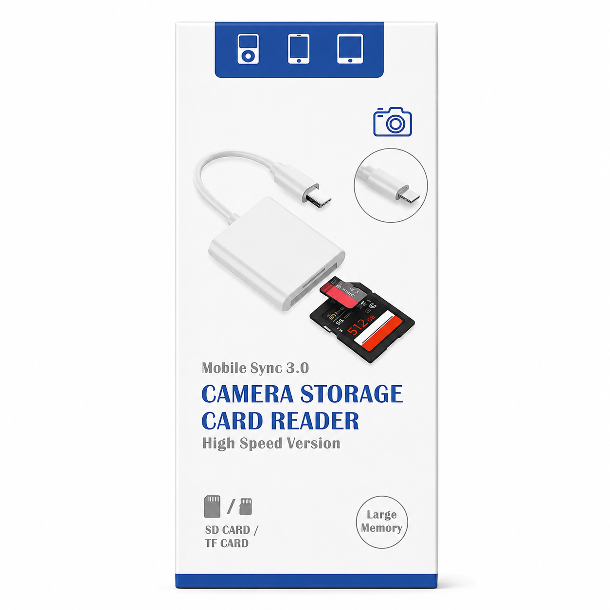 바라보고 USB C타입 2in1 멀티젠더 OTG 변환 어답터 SD TF 카드리더기 - 상세 이미지 5