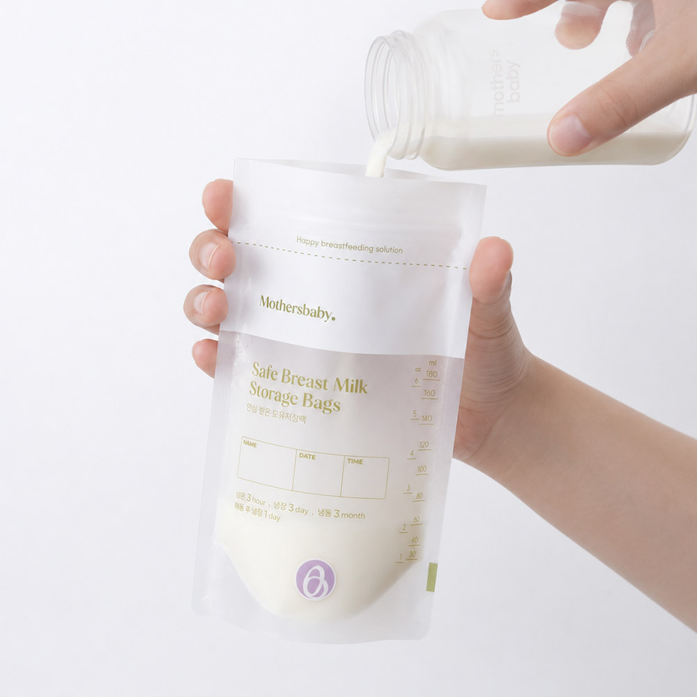 안심 변온 모유저장팩 180ml, 120매 - 상세 이미지 2