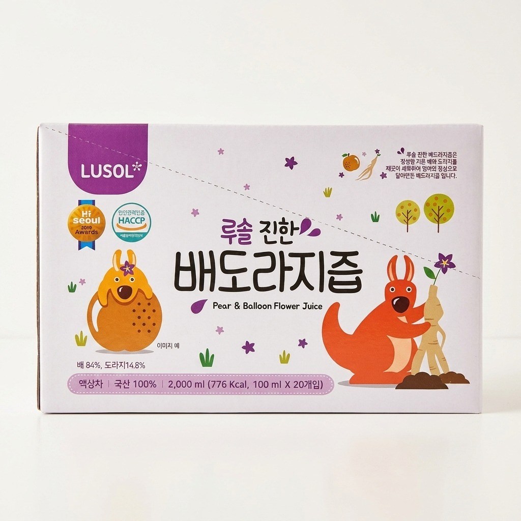 루솔 진한 배도라지즙 선물세트 100ml개 x 60개 - 상품 이미지