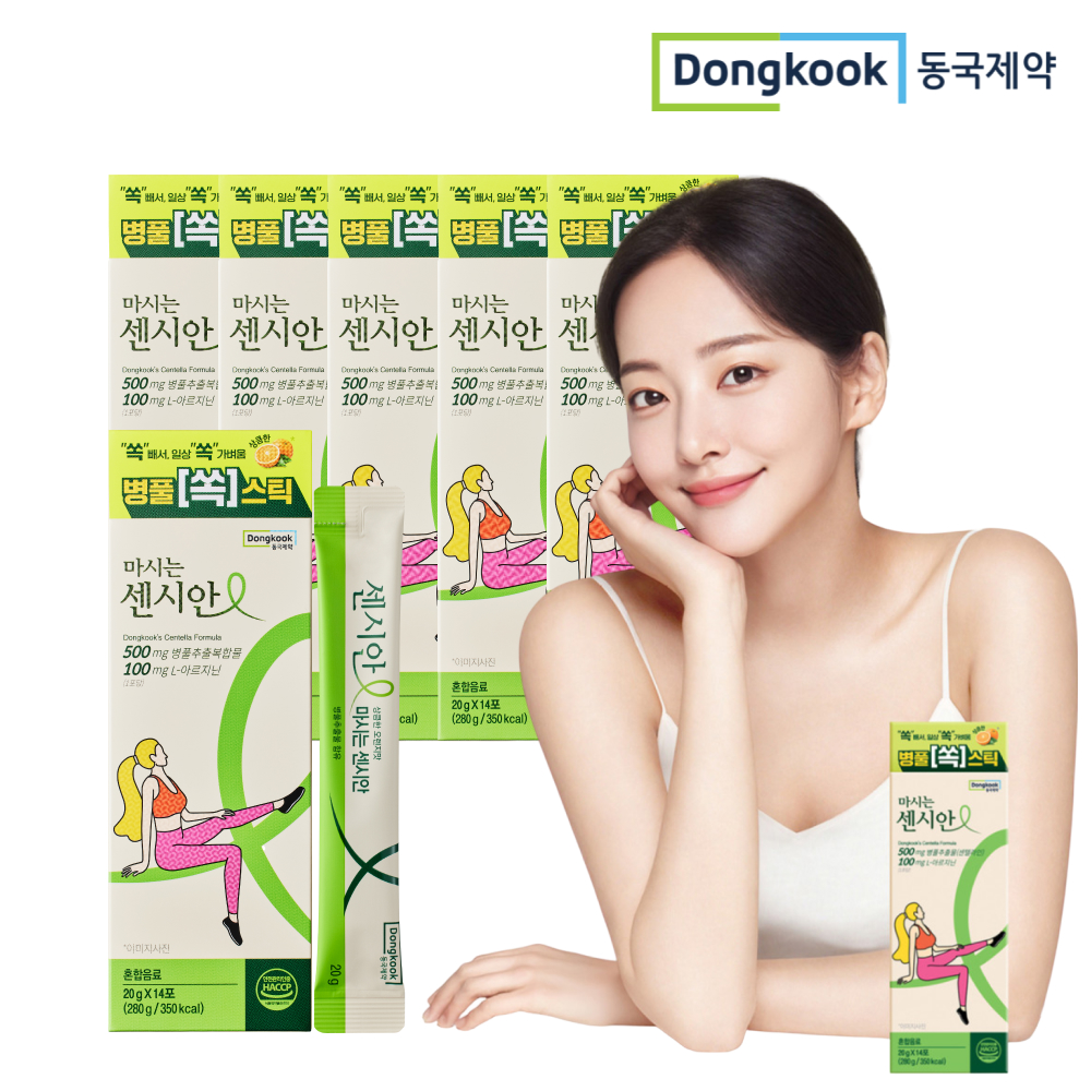 [4+2] 동국제약 마시는 센시안 맛있는 아르기닌 병풀추출복합물 스틱 14포, 6개 - 상품 이미지