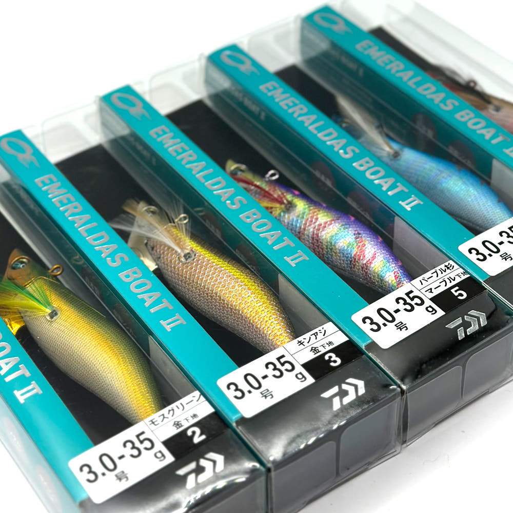 다이와 팁런 무늬오징어 에기 에메랄다스 보트2 노멀버전 3.0호 35g 팁런에기 - 상품 이미지