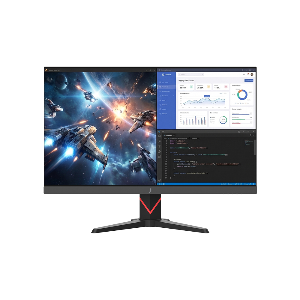V27Q144 올인원 모니터 QHD LG IPS 144Hz, 무결점 68~69cm(27인치), 블랙 - 상세 이미지 3