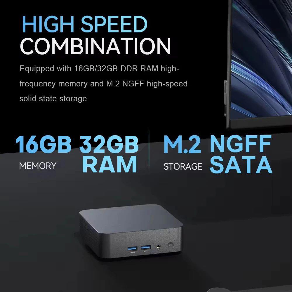 미니 PC 윈도우 i9 N150 듀얼 WIFI 게이밍 데스크탑 i910980HK 16GB RAM 512GB SSD - 상세 이미지 3