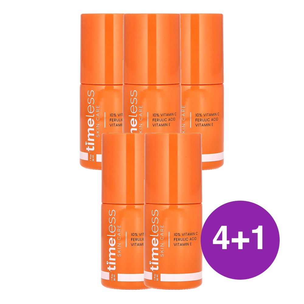 Timeless Skin Care 10% 비타민C 세럼 30ml, 5개 - 상품 이미지
