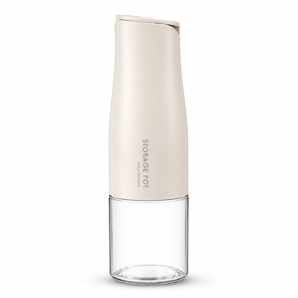 자동개폐 오일병 기름 소스 참기름병 간장병 500ml, 화이트, 1개 - 상품 이미지