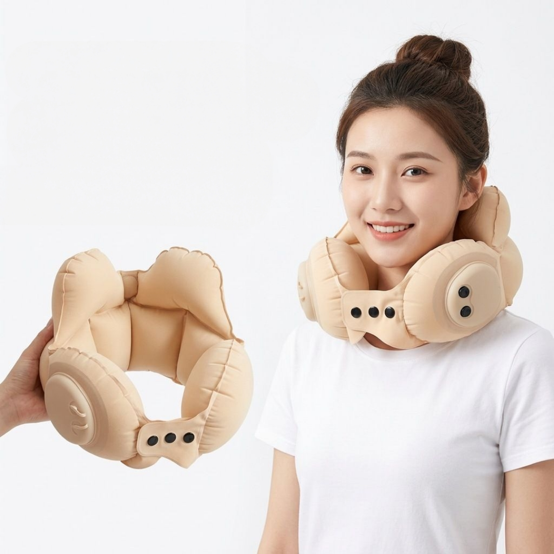 리브나우 에어펌프 여행용 목베개 기내용 비행 이미지 6