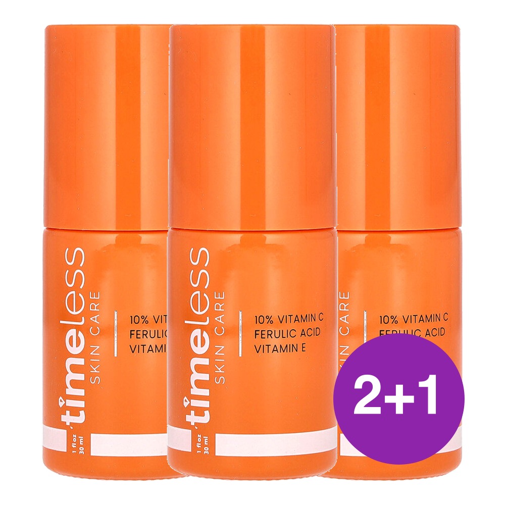 Timeless Skin Care 10% 비타민C 세럼 30ml, 3개 - 상품 이미지
