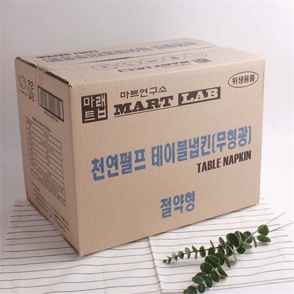 절약형 펄프 테이블 냅킨 무형광 업소용 테이블 냅킨 위생용 - 상품 이미지