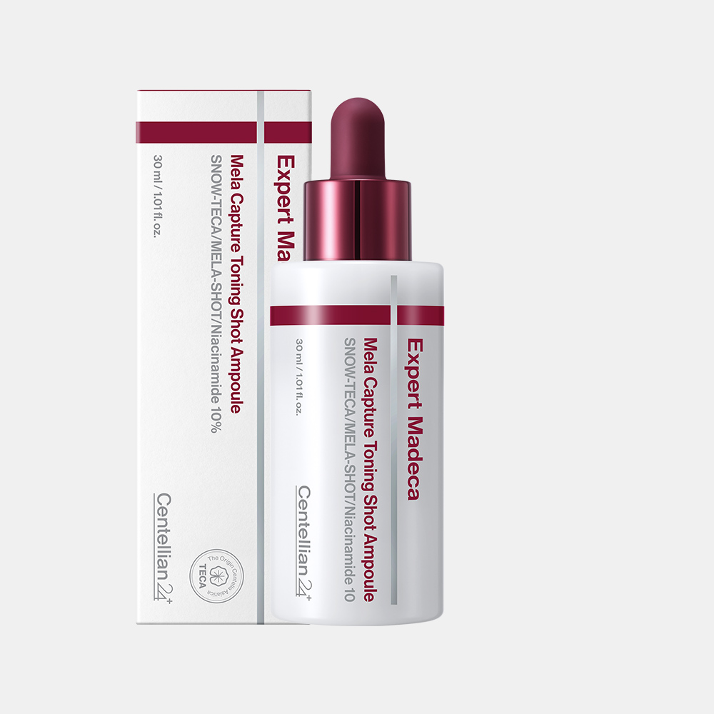 동국제약 센텔리안24 마데카 멜라캡처 토닝샷 앰플 30ml / 기미 잡티 멜라닌 피부 미백에 도움, 나이아신아마이드 멜라토닝 멜라캡쳐 - 상품 이미지