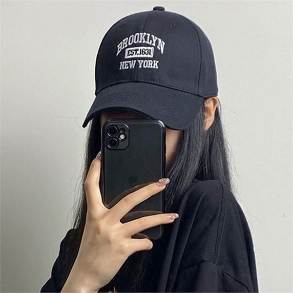 레터링 여성 볼캡 빈티지 여성 야구 모자 데일리 캡모자 스트릿 - 상세 이미지 2