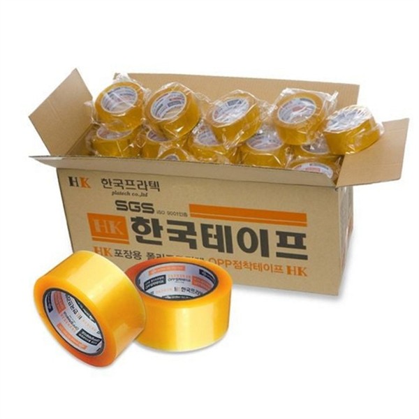 사무용 경포장 박스 테이프 50M 50개 포장용 투명 박스 테이프 튼튼한 - 상세 이미지 2
