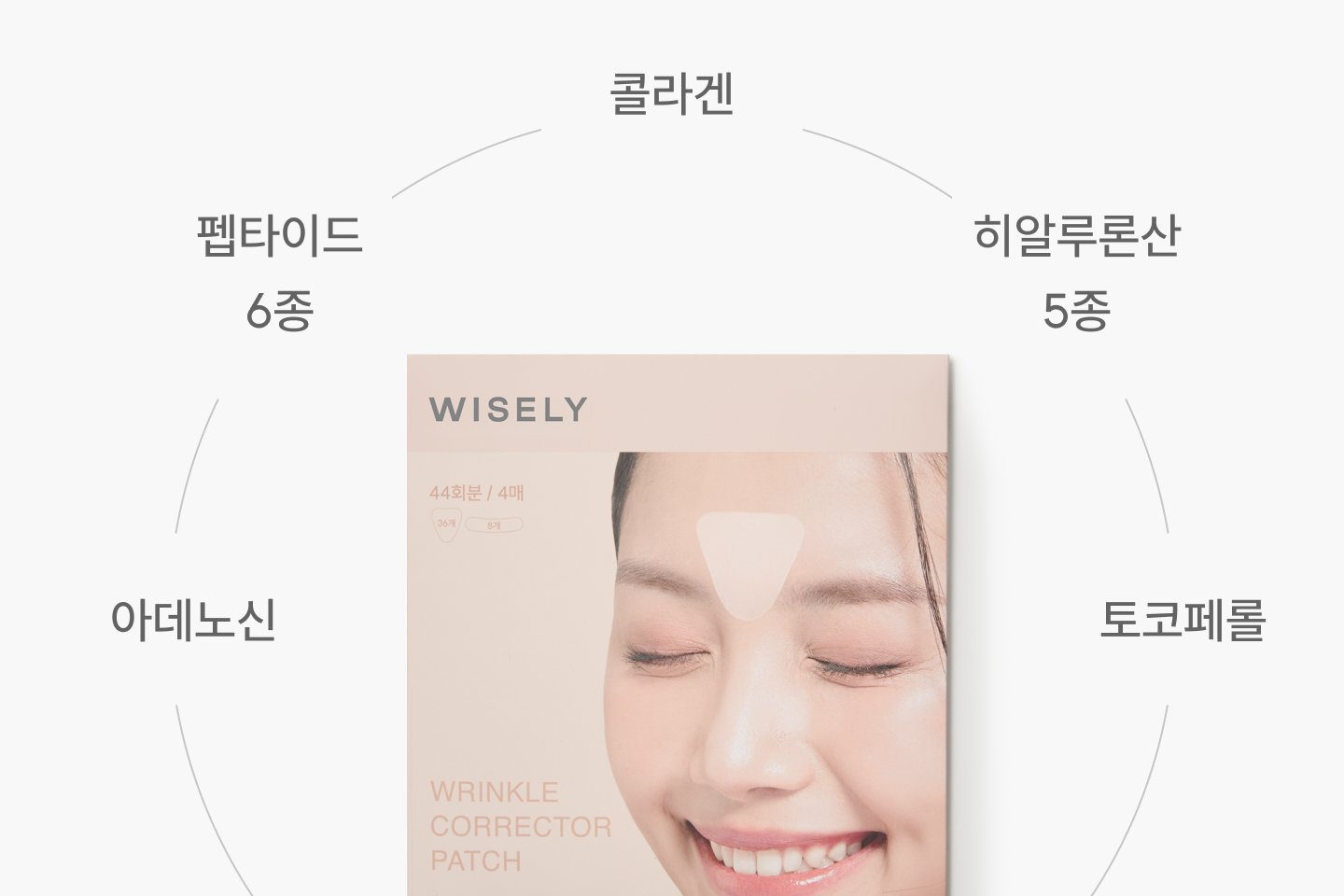 와이즐리 주름 다리미 미간 패치 44매입 44매, 3개 - 상세 이미지 4