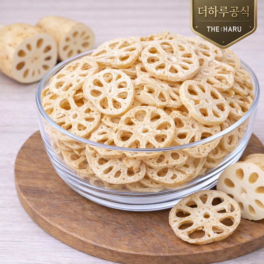더하루 연근칩 / 저칼로리 건강간식 바삭하고 든든한 연근과자 - 상품 이미지