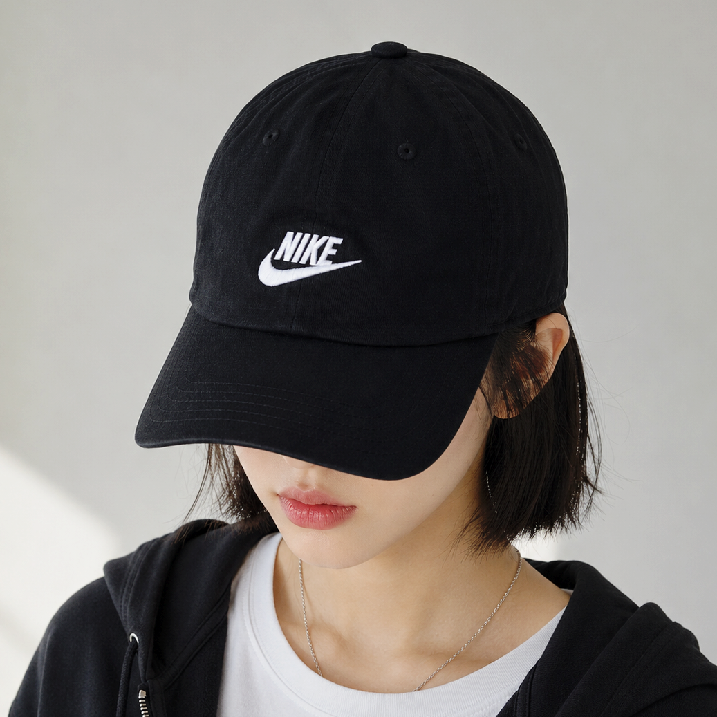 나이키 모자 언스트럭처드 볼캡 클럽 퓨추라 검흰 - 상품 이미지