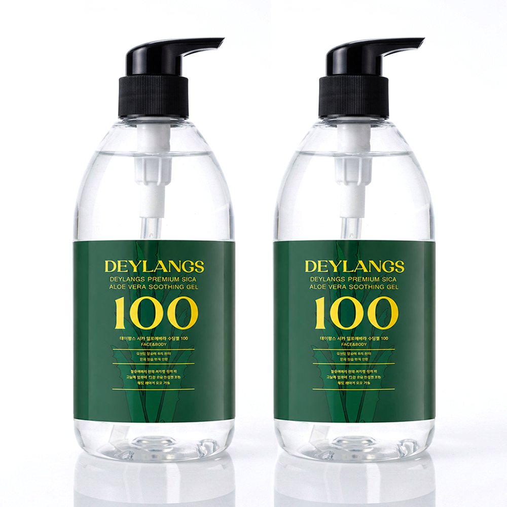 데이랑스 시카 알로에 수딩젤 500ml 2개 - 상품 이미지