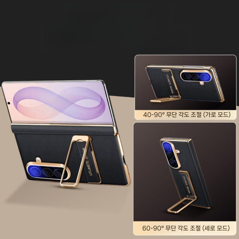 갤럭시폴드8 울트라 케이스 핸드 스트랩 회전 접이식 거치대 힌지 커버 - 상세 이미지 4