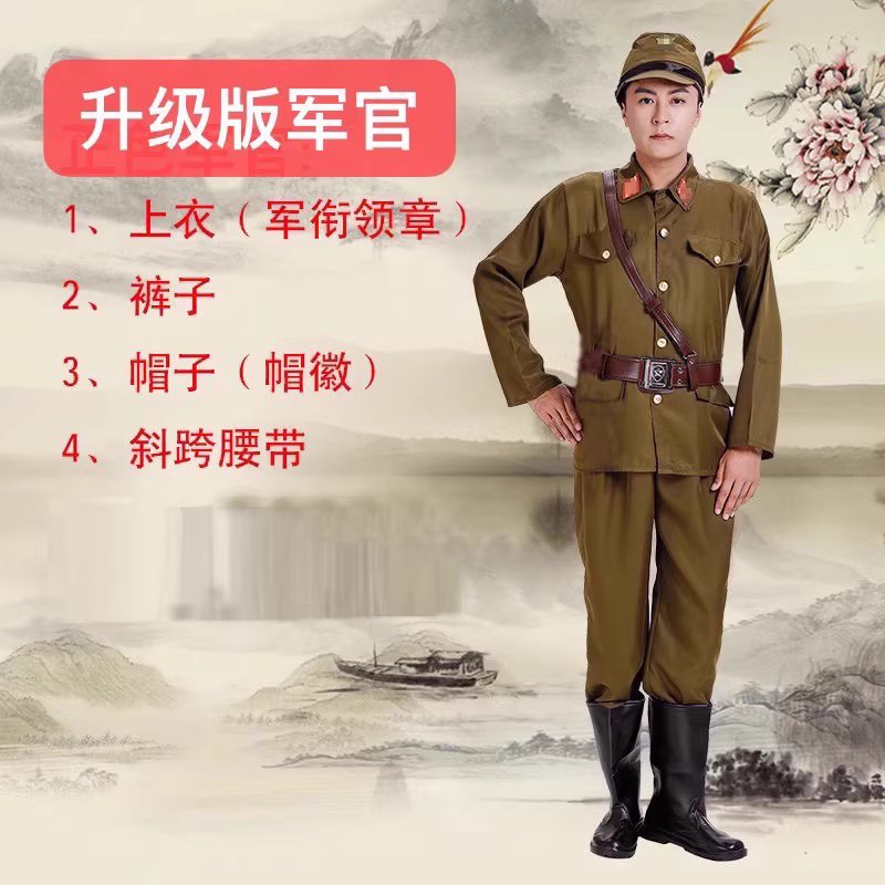 제복 순사의상 일본군 남성 군복 연극 공연복 장교 코스프레 상하의 코스튬 - 상세 이미지 4